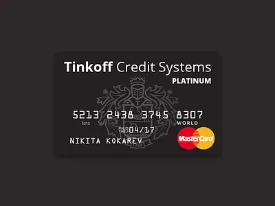 Credit card TCS card credit flat illustration
