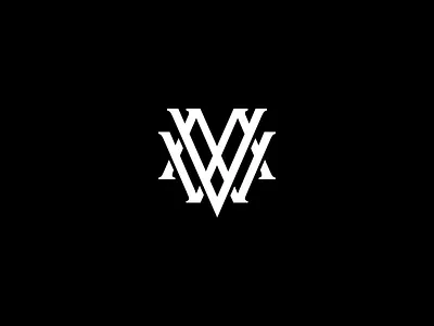 Axed lettering logo mark monogram