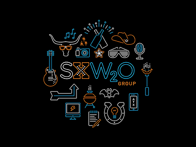 SXW2O austin icon neon sxsw texas totevbag