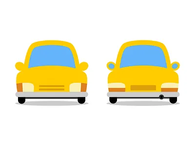 Car illustration auto back car concierge flat front illustration illustrator vector