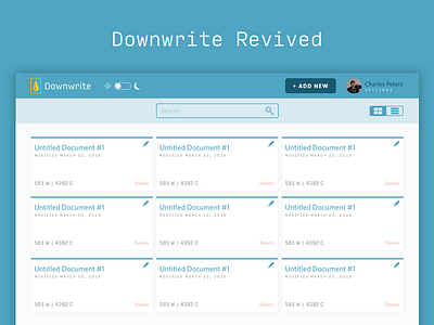 Downwrite Revived markdown ui web whitney