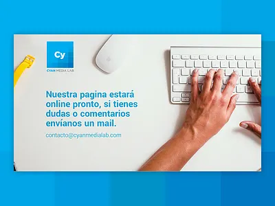 Coming Soon Page blue clean coming soon page design homepage mexico minimal monterrey ui ux web website