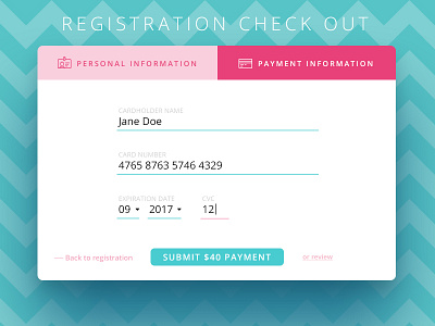 Just Another Checkout Shot checkout chevron credit card modal ui vector