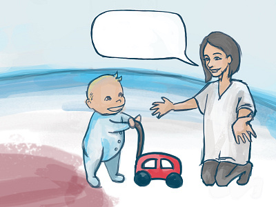 What did she say? illustration storyboarding ux