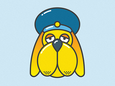 Sgt. Pepper #Portrait dog illustration portrait sargent sgt sgt pepper star fox vectordailies