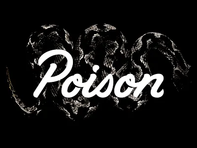 Poison Lettering black white handlettering lettering poison snakes type typography