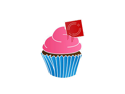 Cupcakes n' Condoms Logo condoms cupcake graffiti icon logo philadelphia philly spray