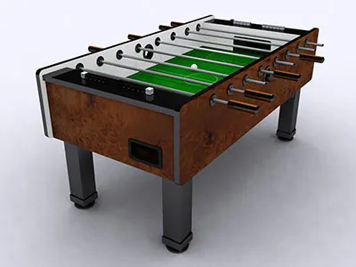 3D Fooseball Table 3d render