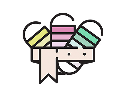 Pantone icon art cartoons colors cute design fulcolor icons illustration palette pantone vector