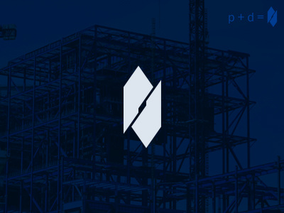 PD logo builder construction d letter development p letter