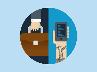 Millennials In Business illustration