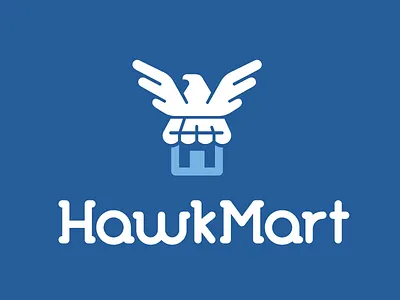 Hawkmart hawk logo logo design logos retail shop icon shopping store