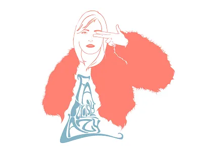 Fabulously Lazy design illustration psychedelic vintage