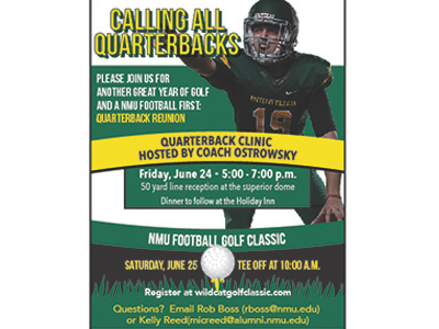 Quarterback Invite Handout athletics handout nmu sports