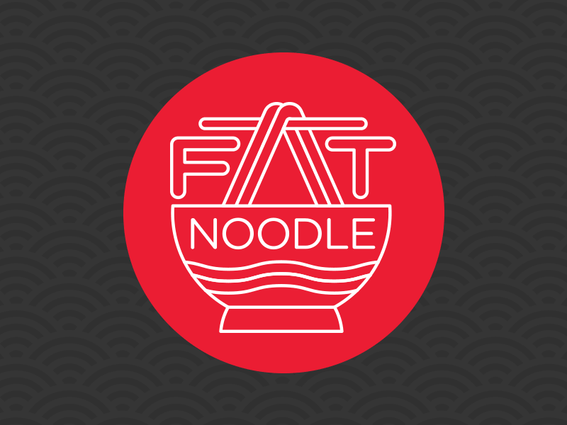 Fat Noodle Variants logo noodles red