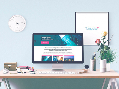 PR Company Web Design cyan manchester pink pr web website