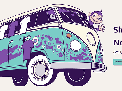 Purple Monkey bus gator louisiana monkey volkswagen vw