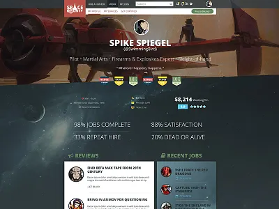 Daily UI 006 Profile daily ui dailyui profile ui