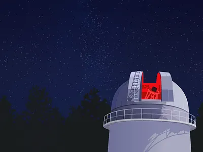 Websolr SVG Hero Image astronomy hero image observatory starry night stars svg svg design telescope web web design