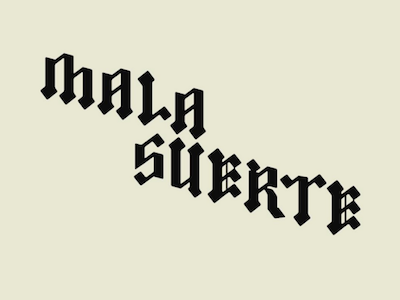 Tough Luck art desginer design font fonts hand lettering lettering letters type typography