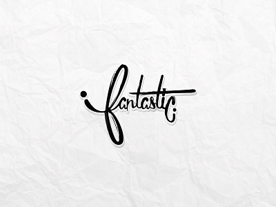 Fantastic fantastic font handmade ink letter lettering type vector