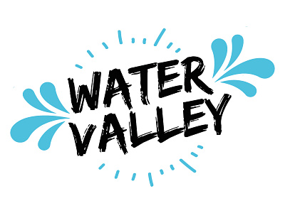 Water Valley branding festival logo school splash valley water