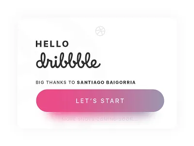 Big thanks to Santiago Baigorria debut invite thanks