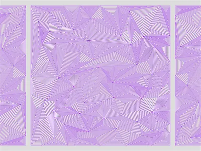 Crystal crystal geometric illusion illustration linework minimal modern purple trippy