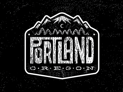 Portland Oregon Badge badge graphic design illustration lettering logo oregon portland typography vector