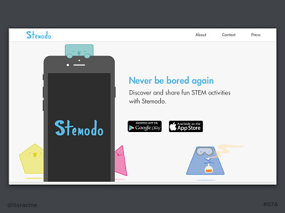 074 - Download App 074 dailyui download app stem stemodo