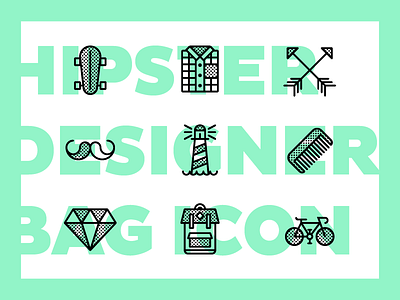 DESIGNER BAG - Free Icon backpack bike branding calligraphy free hipster icon moodboard mustache skate