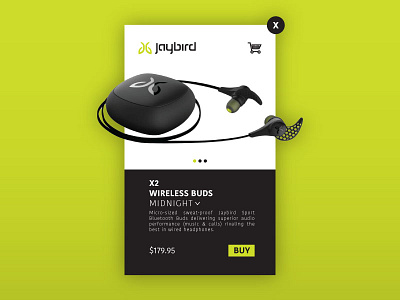 Jaybird E-Commerce buy dailyui e commerce flat follow green jaybird shop ui