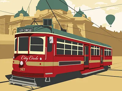 Homeland Album Cover australia city circle homeland melbourne trolley