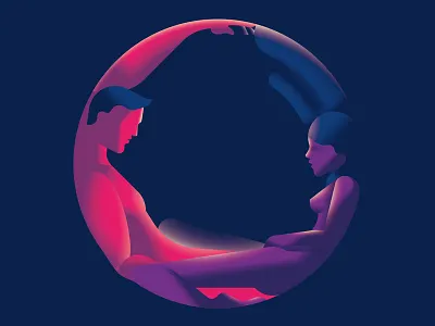 O illustration sex type vector
