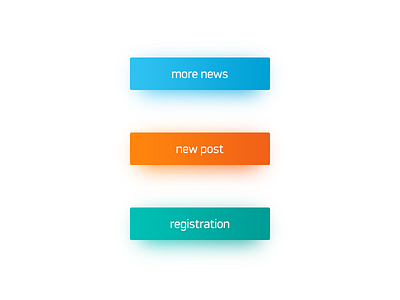 Cute simple buttons buttons diffuse shadow ui web web design