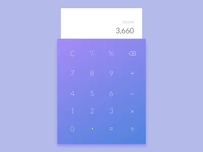 Daily UI #004 Calculator calculator color daily ui day 4 flat ui