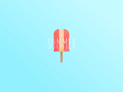 Summer ice cream popsicle