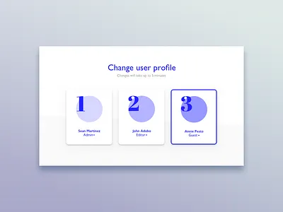 62 - select user type blue profile select user type