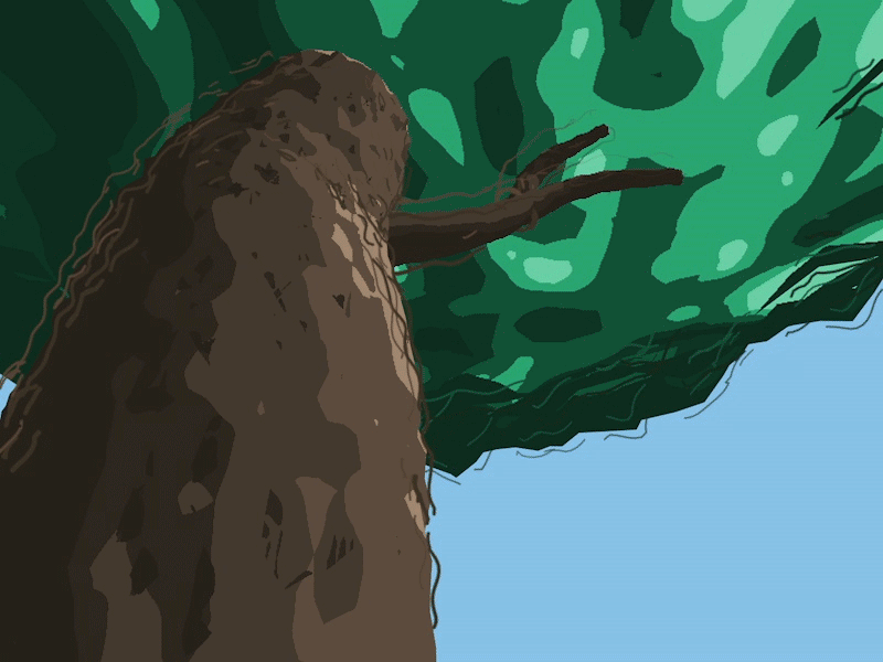 Invisible In Summer 2d animation c4d cicada cinema 4d gif lizardfei motion design motion graphics noise sketch and toon summer
