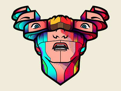 Total Recall arnoldschwarzenegger inspiration mars paulverhoeven philipkdick stickers streetart totalrecall vanorton vanortondesign