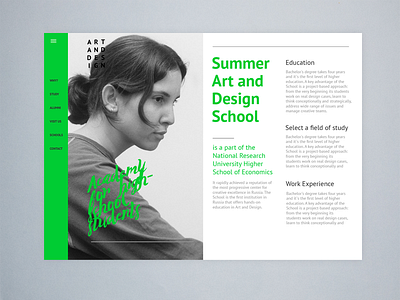 Design Shcool design education layout responsive school web