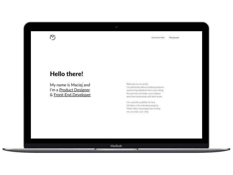 My Portfolio - case designer developer portfolio projects showcase study website