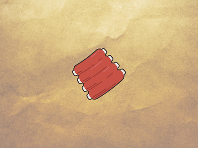 Bite-Sized Ribs bar b que bbq butcher paper icon rack ribs sauce vector