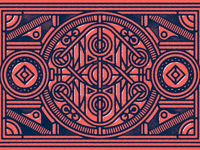 Puzzle circle diamond eye line puzzle ribbon