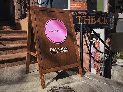 Finished Sign board logo sandwich sign