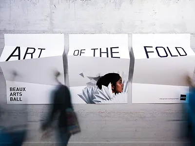 2015 Beaux Arts Ball Posters branding concepting environmental graphics event promotion graphic design photography printed materials