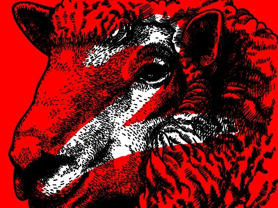 Not 4 Sheep 2 conference creative dc hand drawn russian constructivism sheep tech unconference