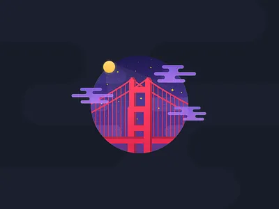 Night Golden Gate