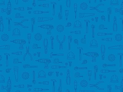 Tool 'n' Around Wallpaper app ui blue icons illustration monoline tools wallpaper