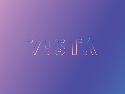 Dat Puuurp branding funky geometric gradient line vista